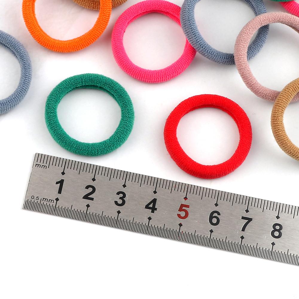 50/100PCS Hair Bands For Kids Baby Girls 3cm High Elastic Mixed Colors Headband Scrunchies Headwear Hair Accessories Gift Holder