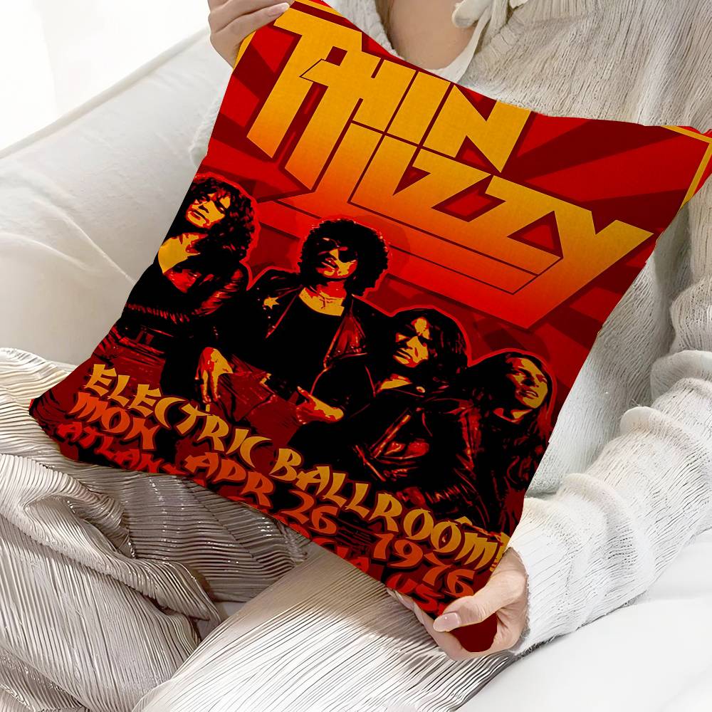 Rock Band T-Thin LizzyS Movie Cushion Cover Pillowcase Upholstery Sofa Throw Pillow Home Decor Pillowcas