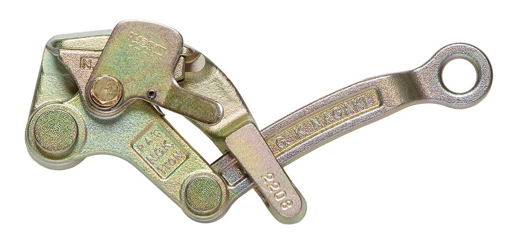 NAGAKI (Nagaki Seiki) Wire Grabber (Camller) 10kN (1000kgf) 23-2 Vanno Camler with Safety Cover