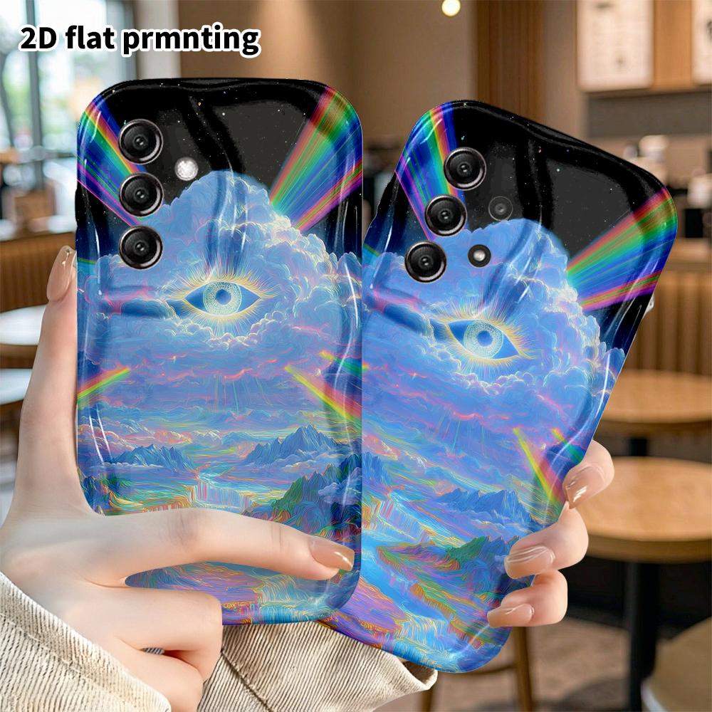 Phone case: 2D flat, suitable for Samsung Galaxy A34 A35 M05 M06 S20 S22 S21 FE Plus 5G protective case, fantasy heaven, perfect Christmas and Hallowe