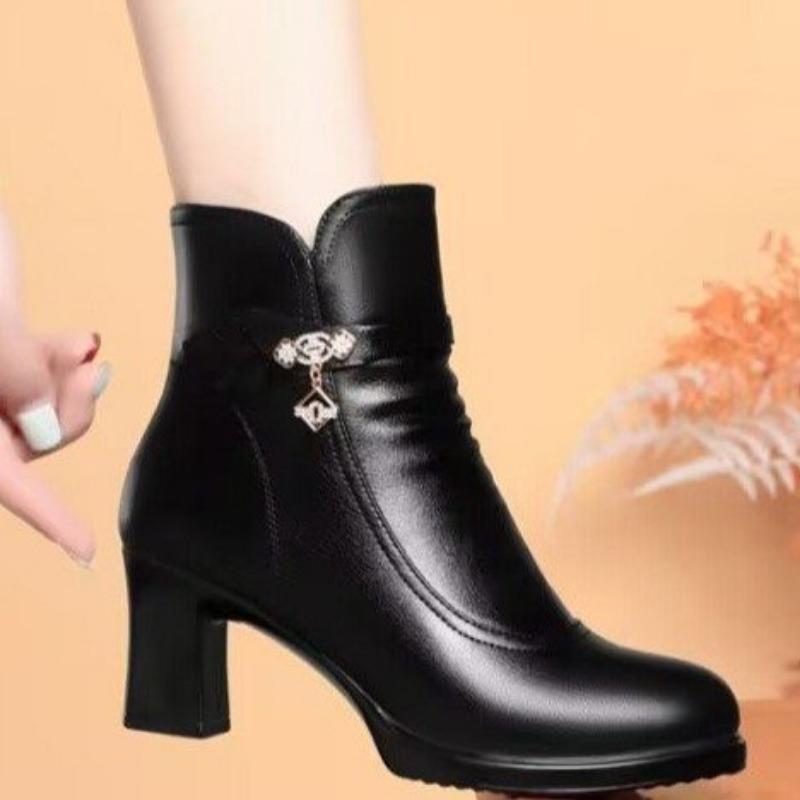 New Cotton Shoes and Boots, Fleece Shoes, Middle-aged and Elderly Women's Shoes, Short Boots