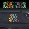 2PCS Adesivos de Carro Padrão Leopardo Decalques de Vinil Impermeáveis Autoadesivos Decoração de Janela de Carro e Carroceria Adesivos Acessórios