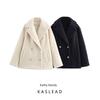 Kaslead New Women Clothes Western Style Fashion Long Lapel Coat Outerwear 3046049