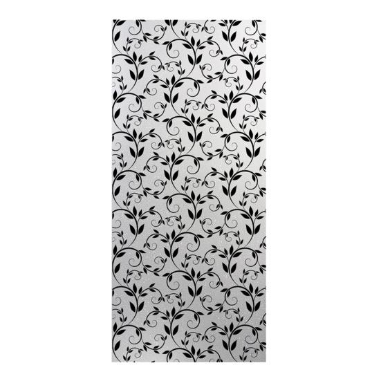 Window Privacy Film Static Window Clings Decorative Plants Butterflies Non-Adhesive Sticker Sun Blocking
