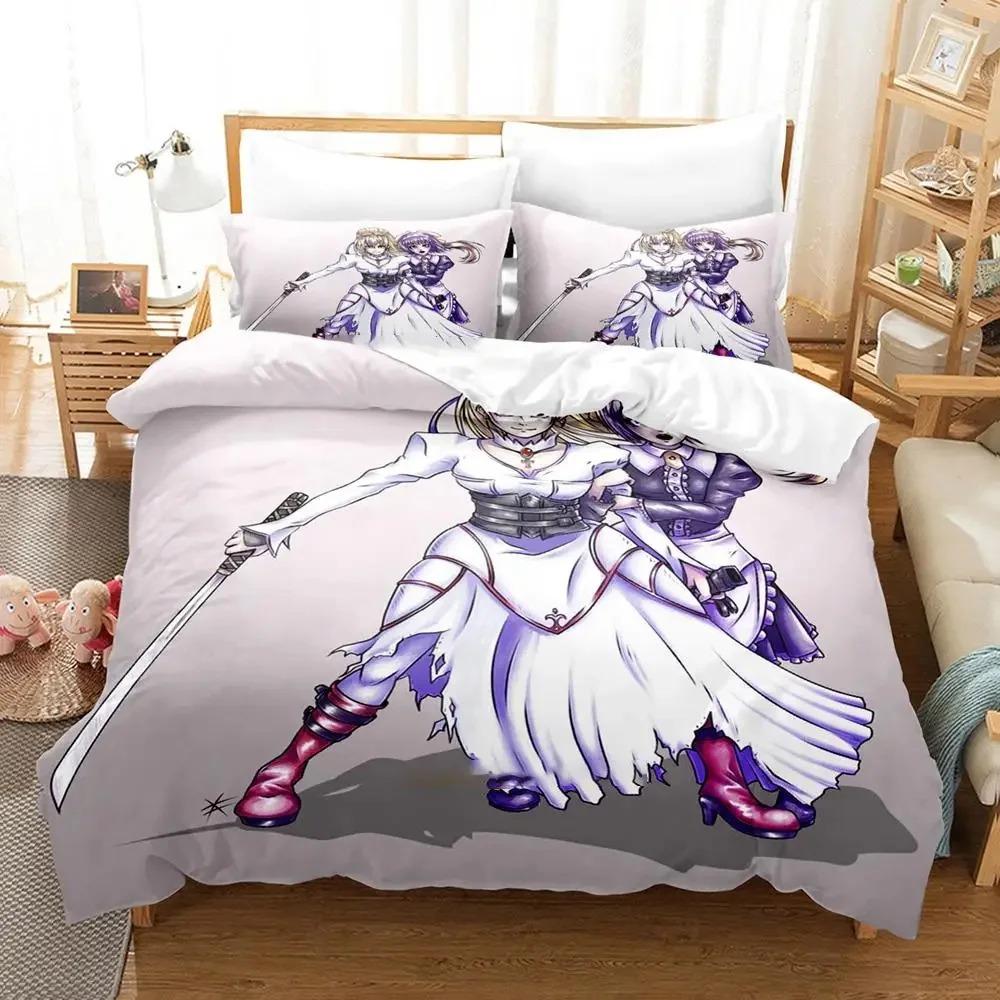 Anime Murder Princess Comfortable Duvet Quilt Cover Pillowcase Bedding Set Children Bedroom Decoration Home Textile