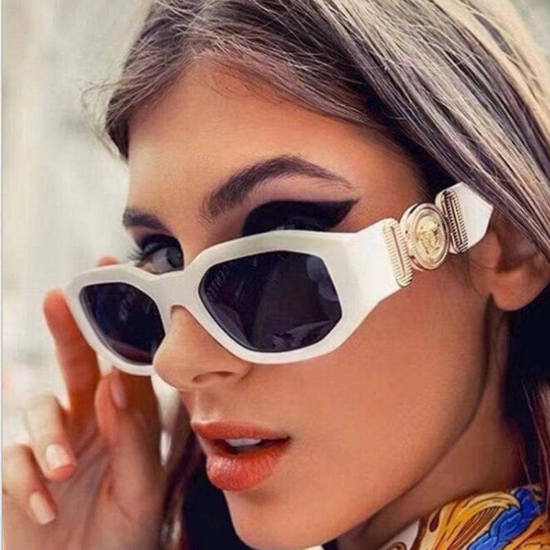 New Fashion Irregular Sunglasses Vintage Men Women Personlity Small Frame Shades Sun Glasses Latest Popular UV400