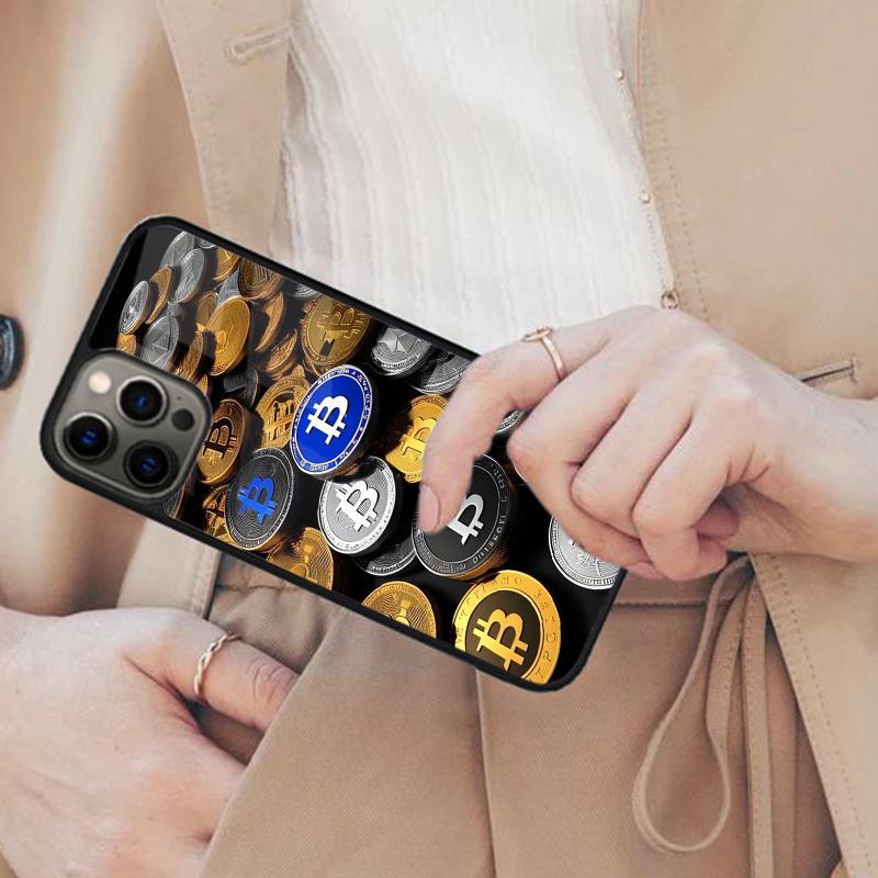 Crypto Currency Bitcoin BTC Magnetic Phone Case For APPLE iPhone 17 Air 16 14 13 12 Pro Max 15 Plus Charge MagSafe Cover