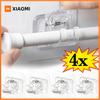 2/4PCS No Punching Curtain Rod Holder Adjustable Rod Rack Fixed Clip for Bathroom Kitchen Self-adhesive Wall Storage Hooks450000
