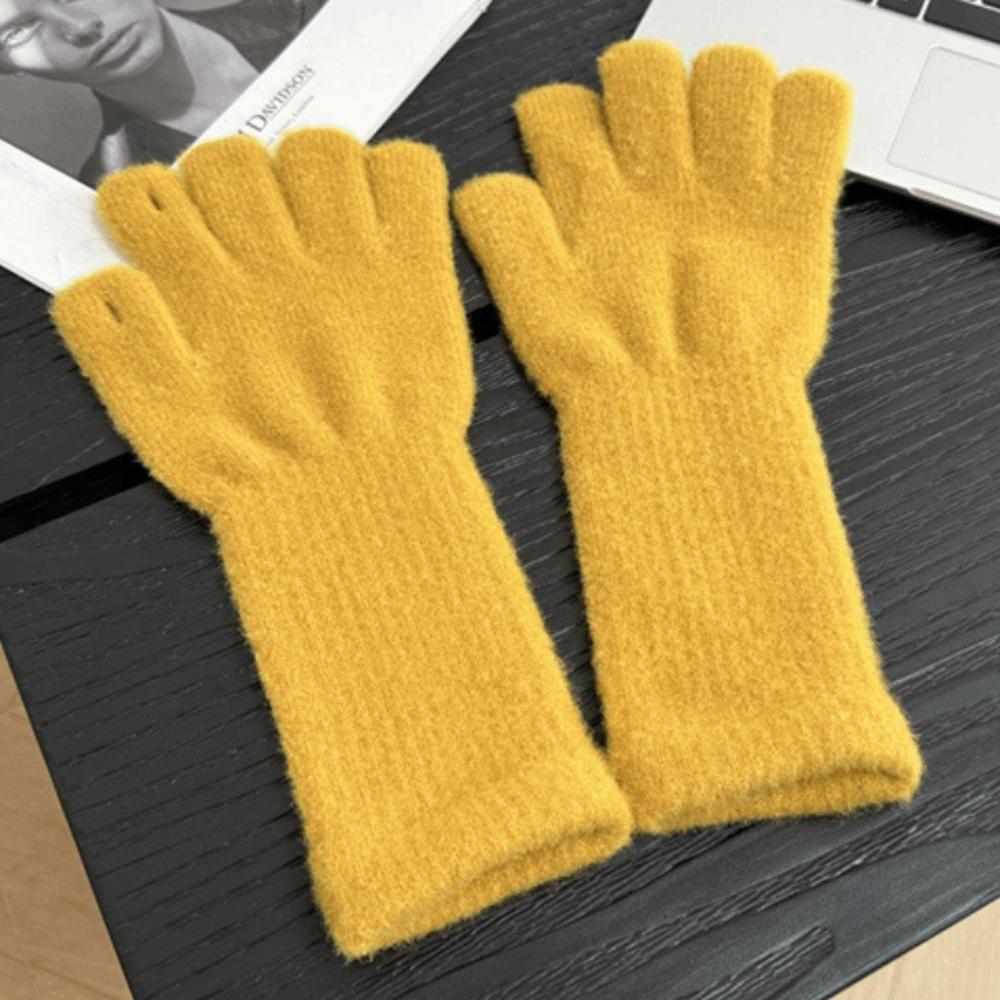 1 Pair Warm Insulation Knitted Glove Touchscreen Winter Glove Durable Warm Handwear Outdoor