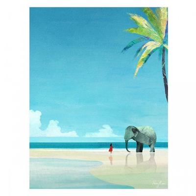 Henry Rivers Elefantenstrand-Druck