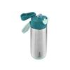 B.box (Beebox) Children's Water Bottle, Spout, Insulated Drink Bottle, 500ml, Keeps Drinks Cold and Hot, One-Push Opening, Dishwasher Safe [b.box Auth