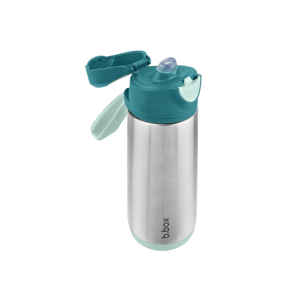 B.box (Beebox) Children's Water Bottle, Spout, Insulated Drink Bottle, 500ml, Keeps Drinks Cold and Hot, One-Push Opening, Dishwasher Safe [b.box Auth