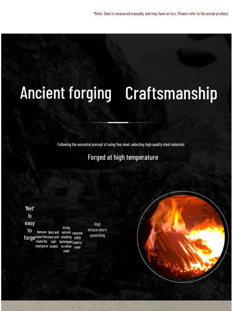 Mongolian Multifunctional Outdoor Knife: High-Hardness Boning & Meat Cutting Tool for Wilderness, Household, and Fruit Use.