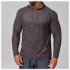 Mens Quick Dry Hooded Long Sleeve Fitness Running Outdoor Training Jacket