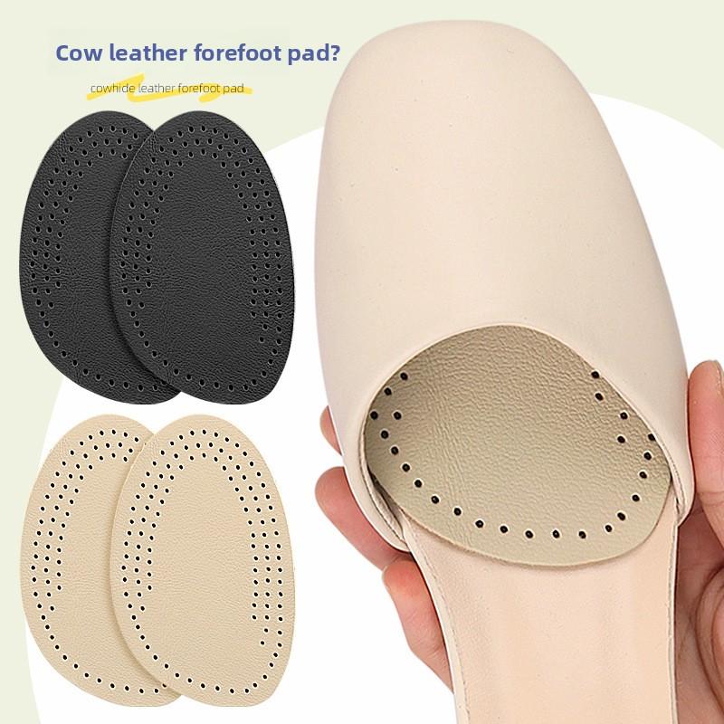 Soletta in Pelle di Mucca per Avampiede da Donna per Tacchi Alti, Anti-Dolore, Antiscivolo, Mezza Misura, Super Morbida, Comoda
