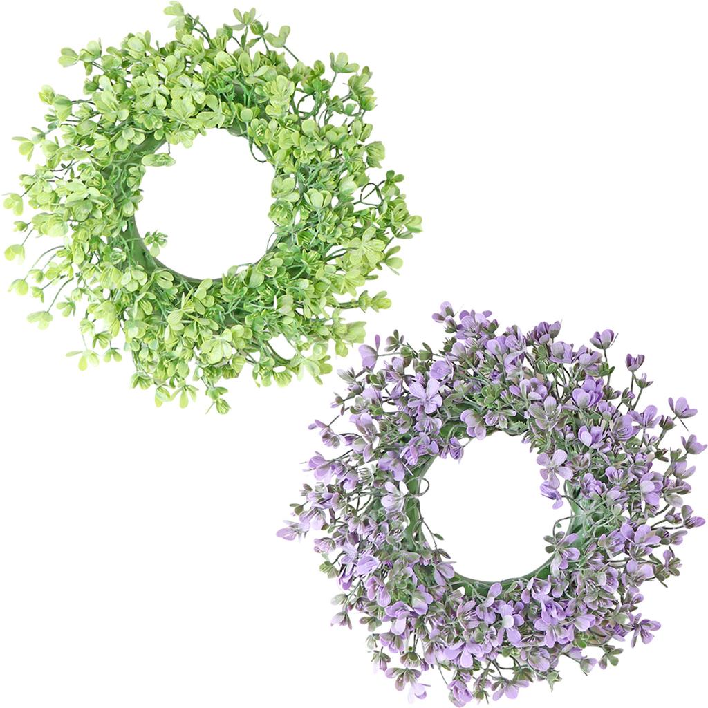 Nordic Style Simple Door Decoration Wreath Eucalyptus Fake Flower Simulation Wreath Holiday Party Special Decoration