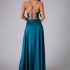 Women's Sexy Slimming, Body Fitting Backless Halter Neck Waist Cinching Long Gown Sleeveless Long Gowns with Side Slit for Special Occasions