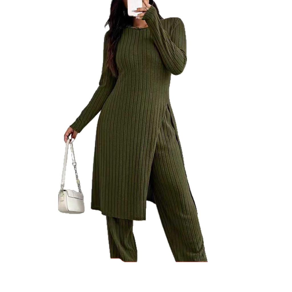 Women's Autumn/Winter Sweater and Pants Set: Warm & Comfortable Casual Wear