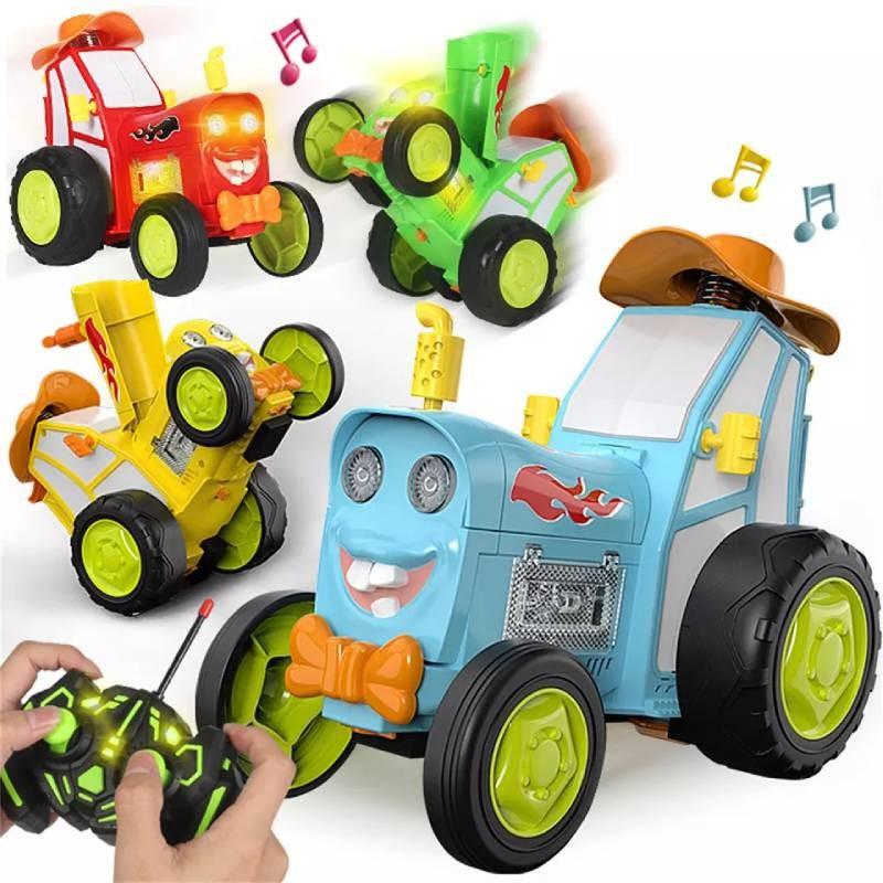 Remote Control Cars Crazy Jumping Car Toy Lights Music Early Toys Education