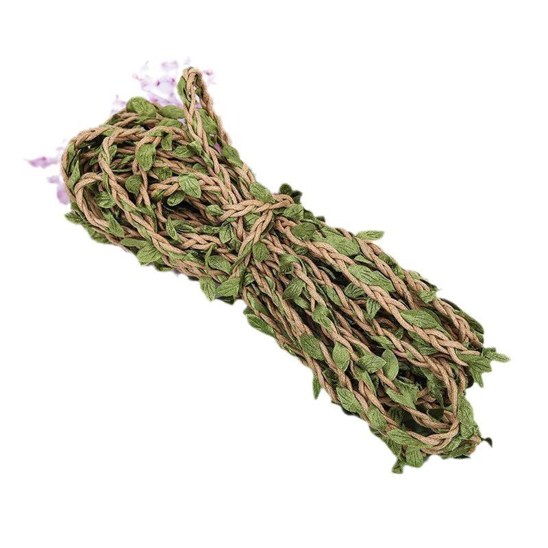 Frânghie de cânepă Frânghie de viță de vie Perete foto Frunză verde Ratan împletit Handmade Bricolaj Creativ Frânghie decorativă Frânghie groasă cerată