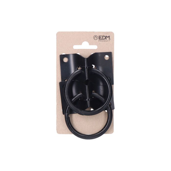 2 pièces APPARQUE CHIEN PLAQUE C/ANNEAU SOLDÉ NOIR