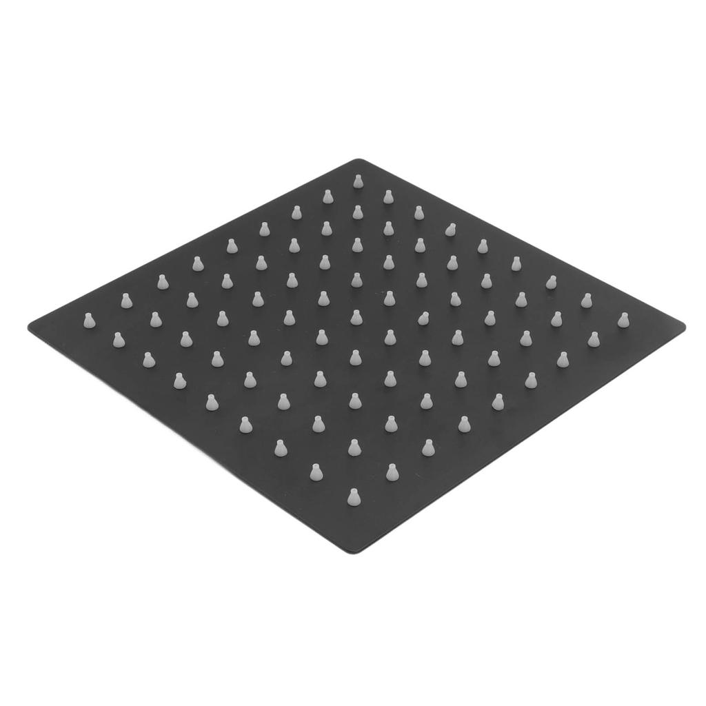 Stainless Steel Rainfall Shower Head Bathroom Square Top Ceiling Mount Showerhead G1/2in Thread