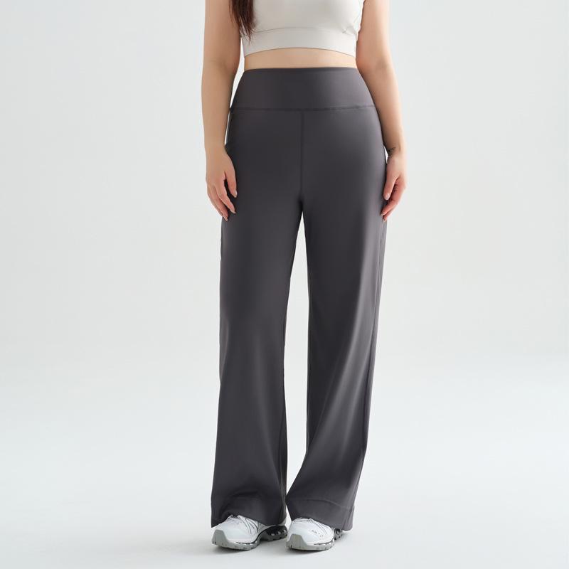 Plus Size Women's High Waist Wide Leg Yoga Pants - Slimming and Comfortable Sportswear