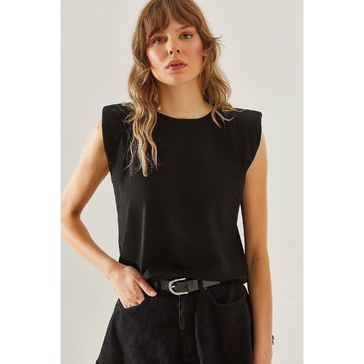 

Женская базовая футболка без рукавов с подкладкой 60251201 S/M белый