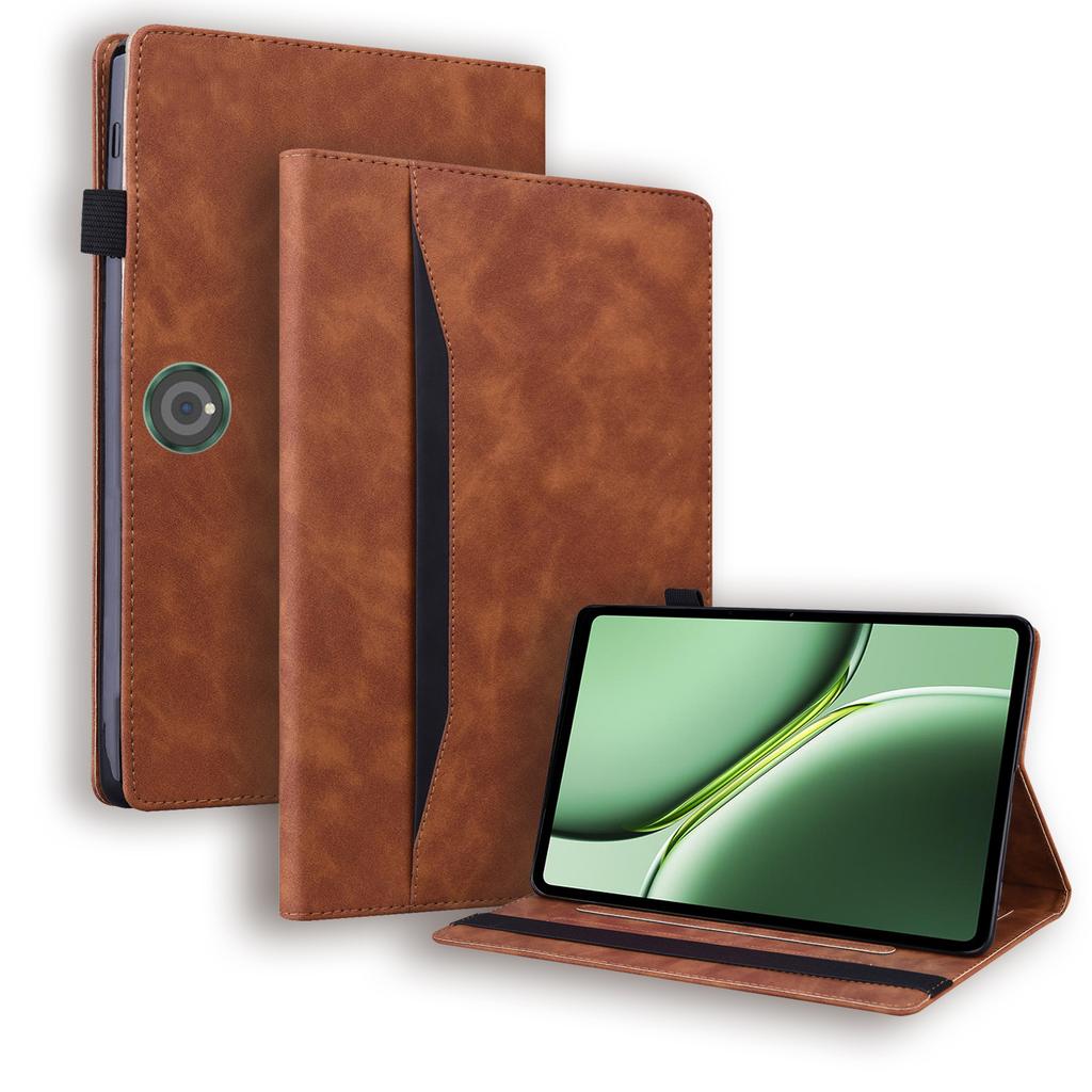 Suitable for OnePlus Pad 3 Flat Leather Case, OnePlus Pad2 Matte Contrasting Color Card Holder, Real Pad3.