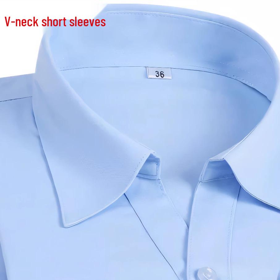 Women's Professional Bamboo Fiber Short Sleeve Shirt