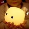 Cute Panda Sheep Rabbit Silicone Night Light USB Rechargeable Touch Dimmable Lamp for Kids Children Holiday Birthday Gift