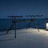 5 Rod Fishing Stand Adjustable Aluminum Rack Sturdy for Anglers