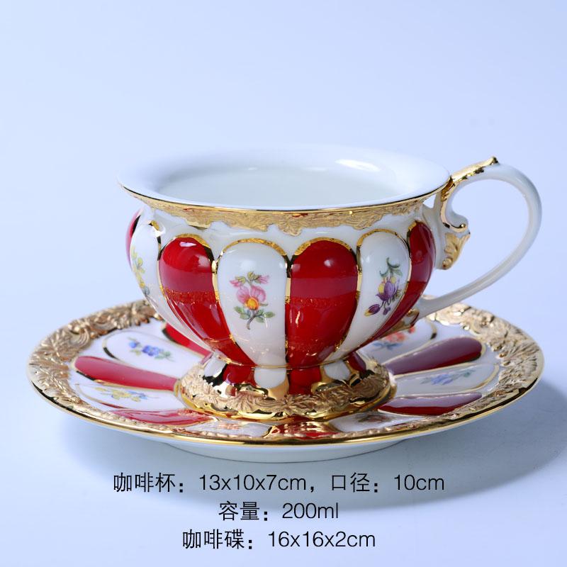 Ceramic Coffee Mug European Court Phnom Penh Cup Luxury Afternoon Camellia Ceramic Latte Mug Cup Drinking Utensils