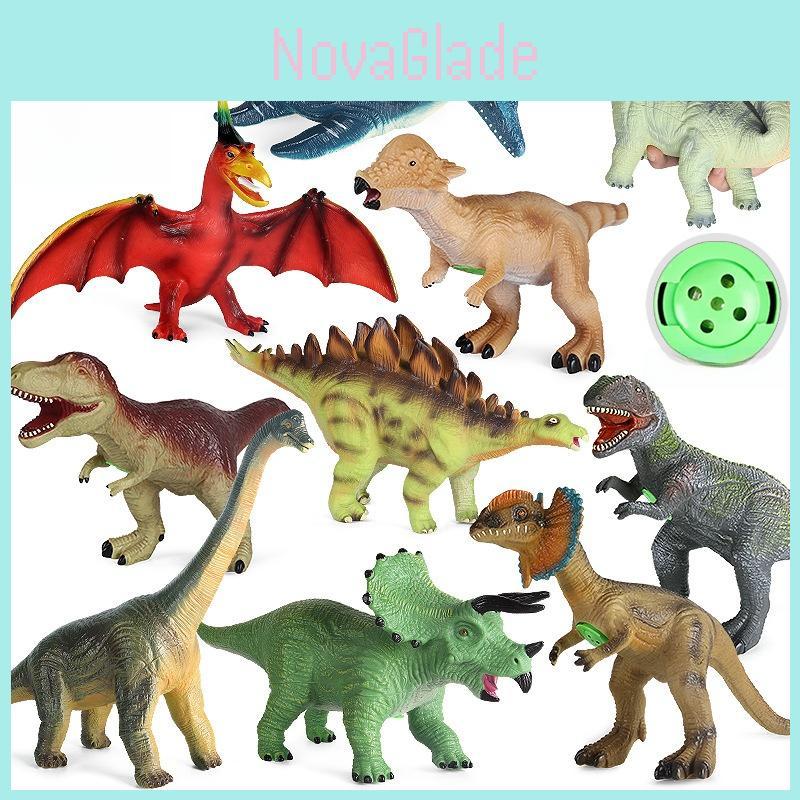 Jurassic Dinosaurier Modell Spielzeug mit Soundeffekten für Kinder Pädagogisches Spielset