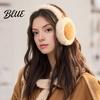 Lightweight Earmuffs Faux Warm Ear Foldable Design Elastic Headband Fur with Plush Fluffy Warmers Exterior