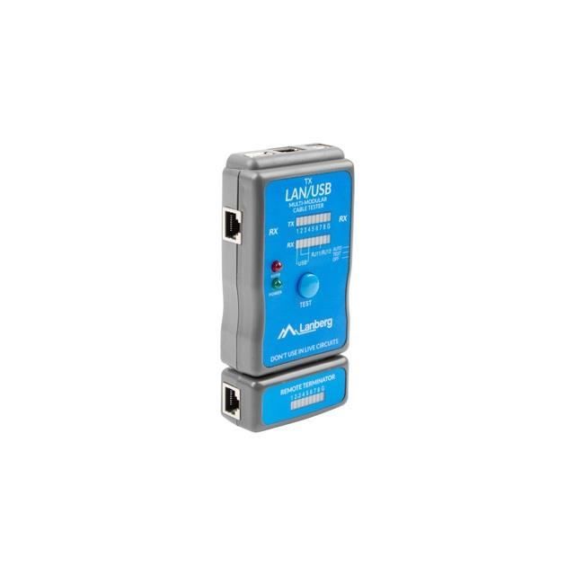 Lanberg Nt-0403 Testeur De Câble Réseau Testeur Poe Bleu
