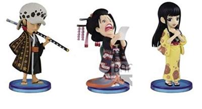 One Piece World Collectible Figures Wano Kuni Set Robin - 2-3-teilig Law, Okiku,