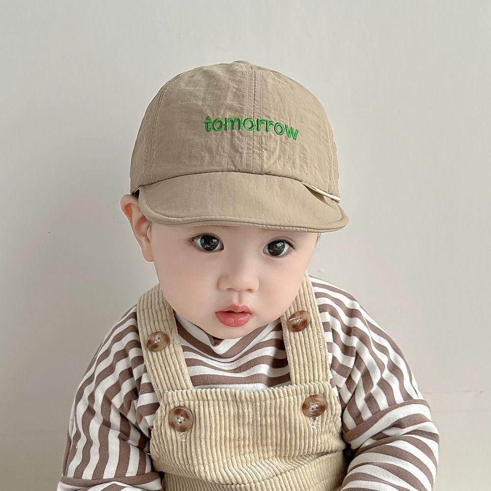 

Soft Baby Peaked Hat Quick-drying Children Visors Cap Ins Letter Baseball Cap Boys Girls