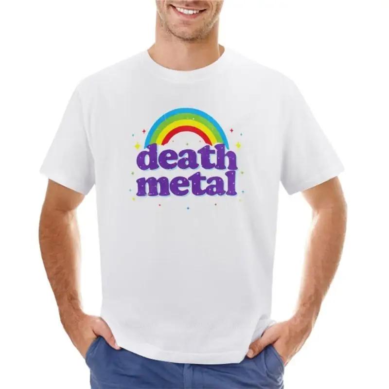 Death Metal Rainbow T-Shirt cute tops plus size t shirts vintage t shirt t shirts for pack male o-neck tshirt