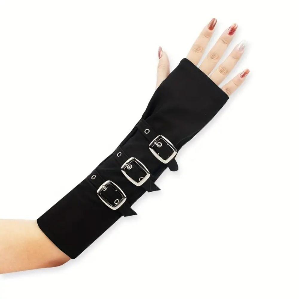 30cm Arm Sleeves Punk Style Gloves Fashion Fingerless Gloves Cosplay Stage Performances