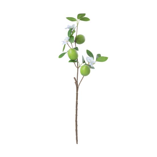 

Artificial Lemons Branches 9 Head Faux Lemon Fruits with Stem Realistic Lifelike Fake Greenery Tree Branch with Flowers Leaves for Home Dining Table зелёный