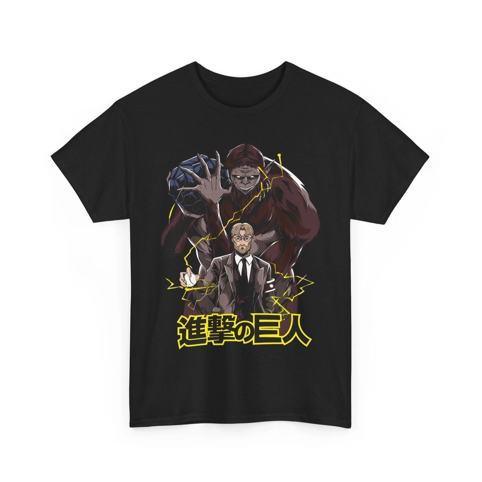 Eren Yeager T-Shirt Shingeki No Kyojin Attack on Titan Black Shirt Tee XS