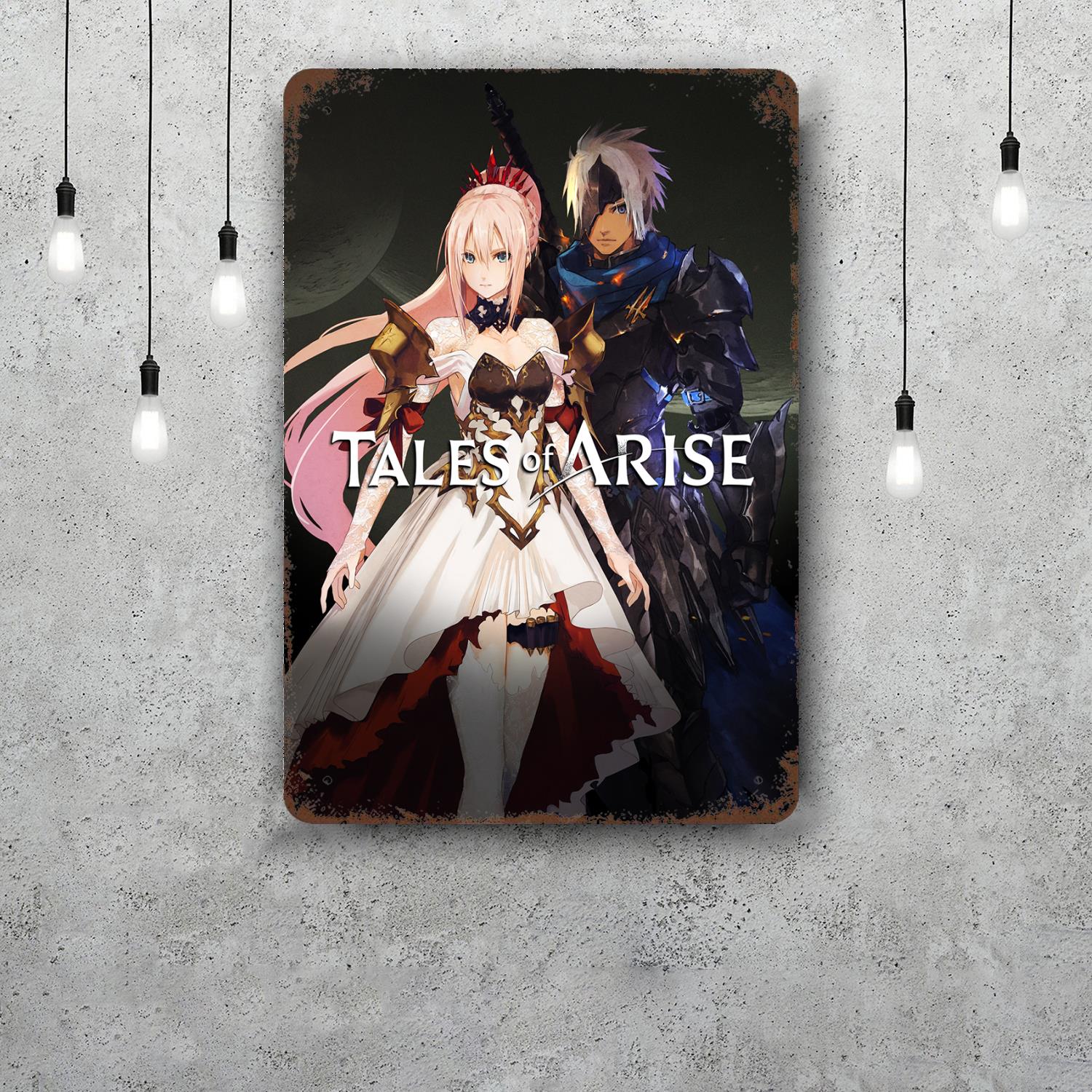 

Tales of Arise Action Video Game Decor Poster Tin Sign Metal Sign Decorative Plaque for Pub Bar Man Cave Club Wall Decoration 20x30cm（7.8x11.8inch）