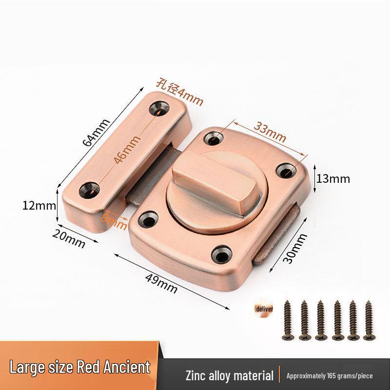 Zinc Alloy Anti-theft Sliding Door Lock with Rotating Bolt