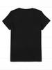 Camouflage Lips Women's Tee, Camo Print Black Casual Top