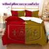 Spain Football Soccer Pattern Bedding,Quilt Set Quilt Cover Pillowcase Home Birthday Gift (1*duvet Cover+2*pillowcase,without Core)