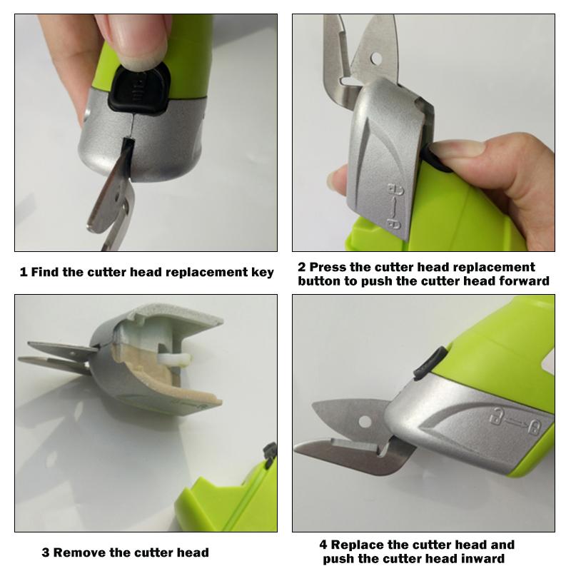 Cordless Electric Scissors Rechargeable Cardboard Cutter Scissor Power Sewing Shears Tool For Cutting Craft Carpet Leather Cloth