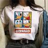 2025 Mickey Tshirt Y2k Minnie Mouse Hat Print Cotton Comfort T-shirt Women Fashion T Shirt Female Clothes Kawaii Disney T Shirt