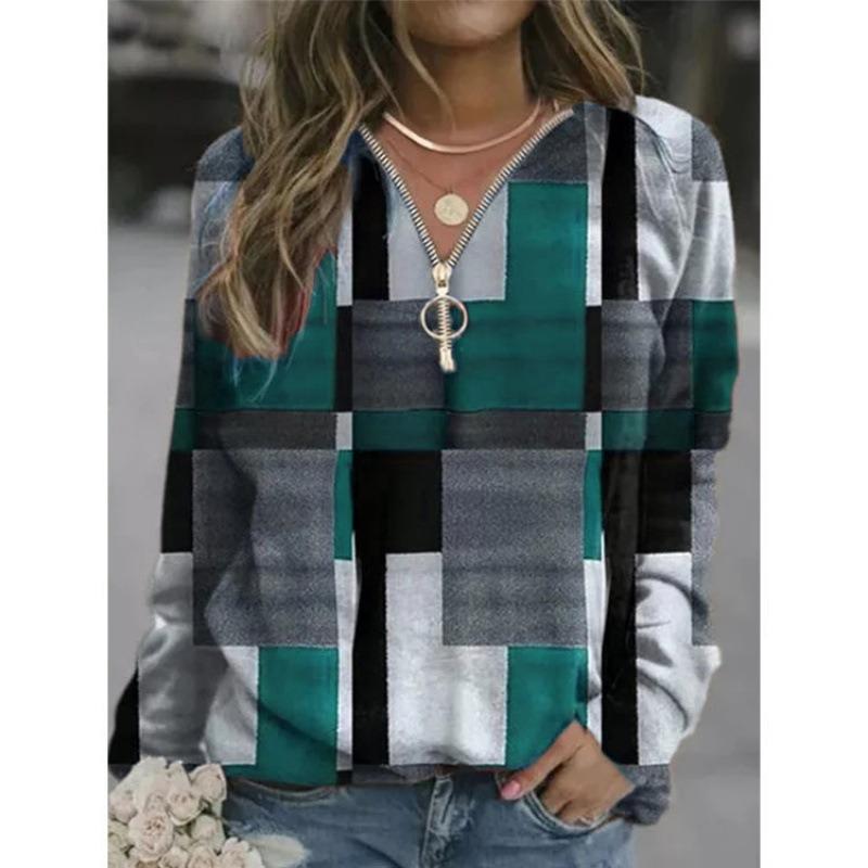 QICED Felpe con cappuccio e felpe casual a maniche lunghe da donna