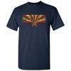 Arizona State Flag - Hometown Pride Local Souvenir Basic Cotton T-Shirt - Navy
